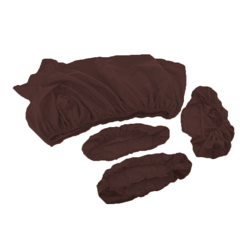 Reusable Massage Table Bed Sheets Face Cradle Hand Pillow Cover Kit Coffee