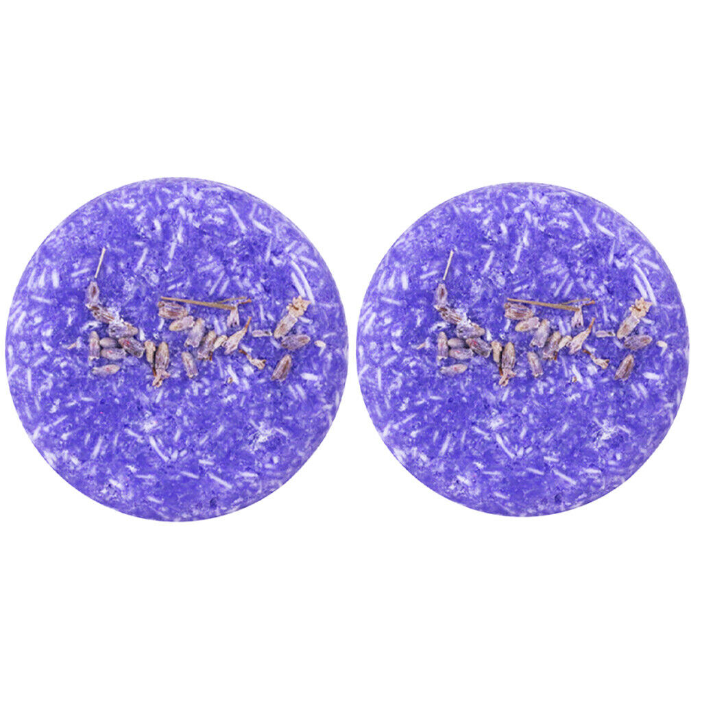 2pcs Natural Lavender Handmade Shampoo Soap Bar Eco-Friendly Antipruritic