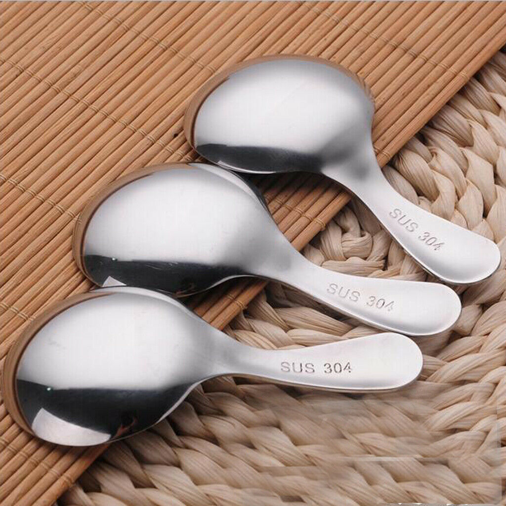 6pcs Mini Stainless Steel Spoons Small Salt Spoons, Sugar Condiments Spoons