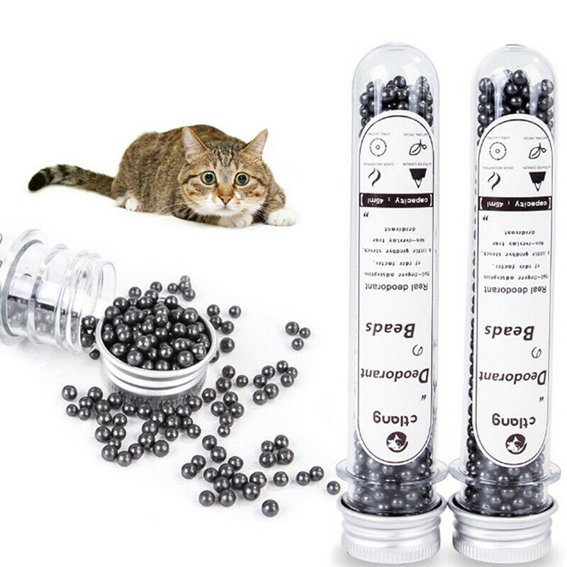 45ML Pet Cat Litter Deodorizer Odor Eliminator Beads Fragrant Beads Excre.l8