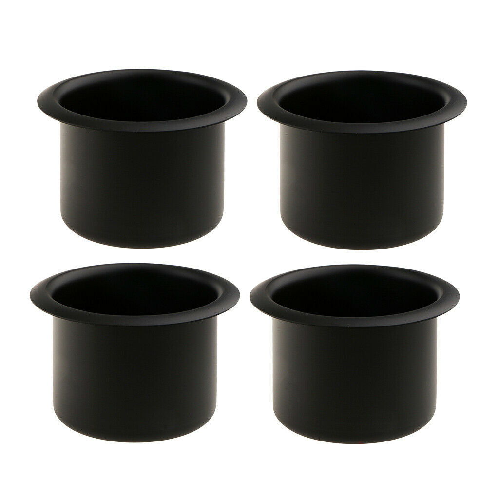 4 Pcs  Boat Aluminum Alloy Cup Drink Insert Holder Boat Marine Pontoon Universal