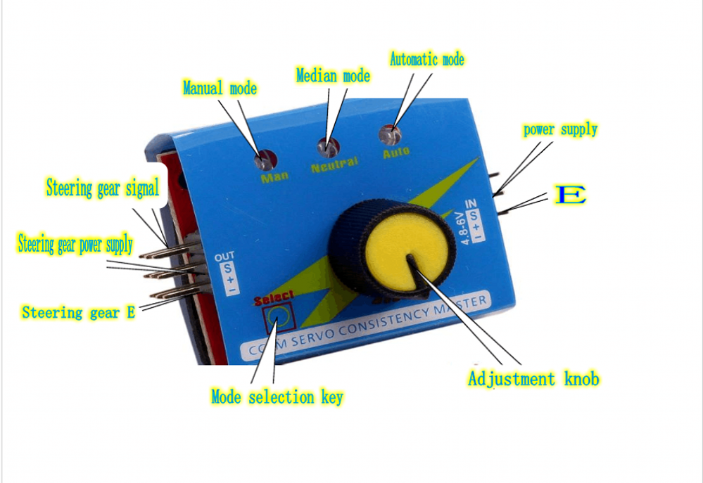 1pcs DC4.2V~6V Steering gear tester Brushless ESC tester Third gear HM tester