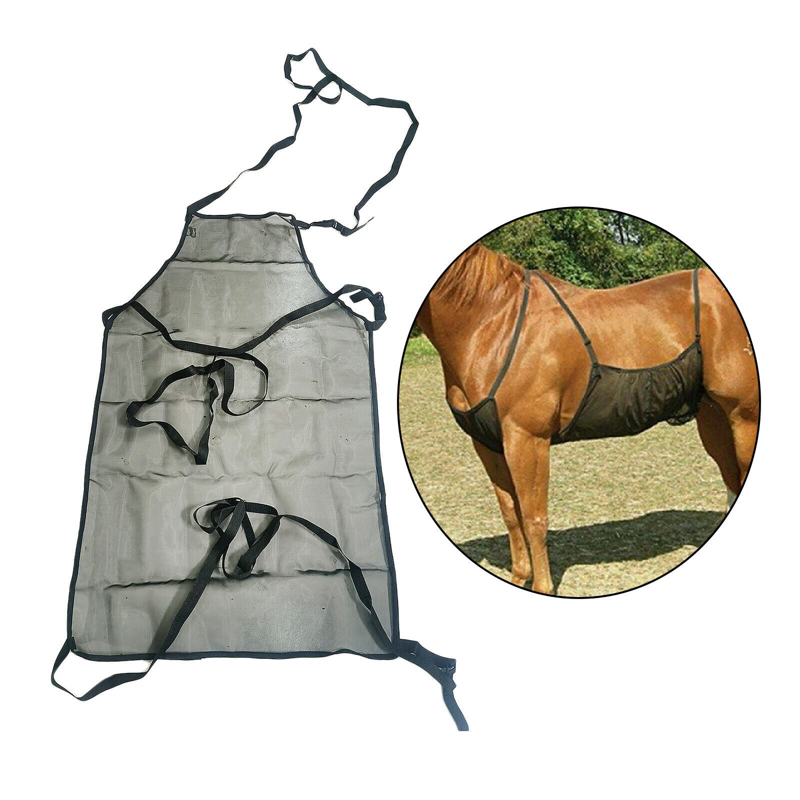 Horse Fly Sheet Protective Belly Guard Abdomen Net Comfortable Pony Blanket