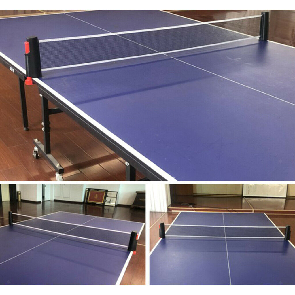 2x Retractable Table Tennis Net Non-slip Sturdy  Pong Playing Net Rack