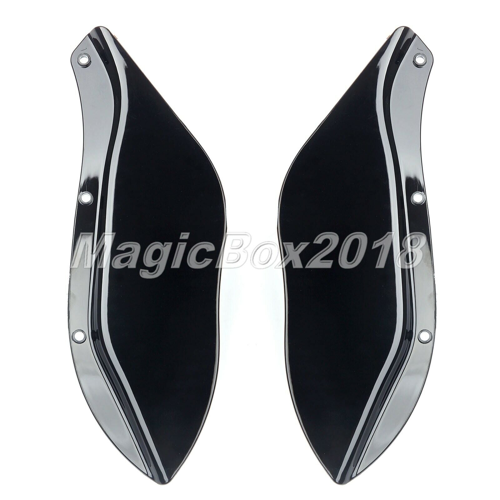 2x Motorcycle Fairing Windshield Side Wing Air Deflector for Street Glide 2006