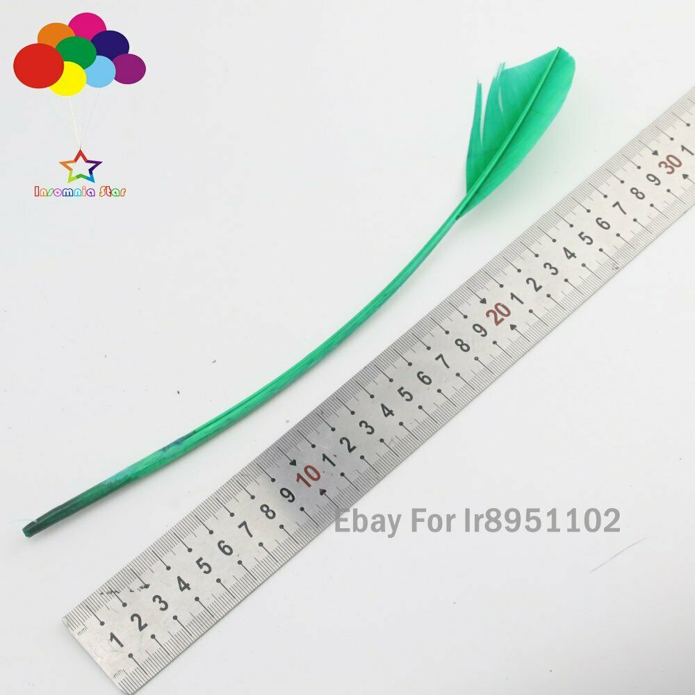 Grass green 100pcs 28-35cm turkey wing feathers 11-14inch Plume Carnival wedding