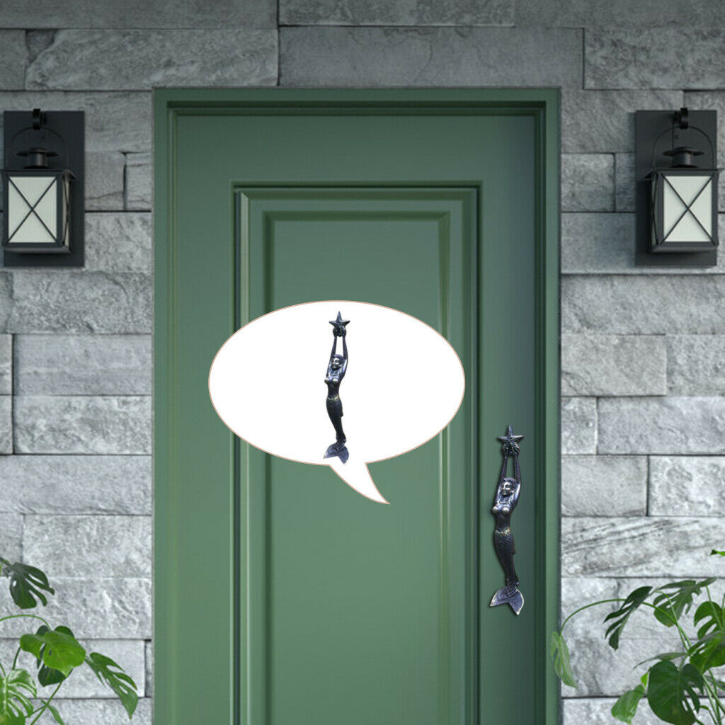 Mermaid Door Handle Nautical Pulls Cabinet Wardrobe Drawer Knobs with Screw