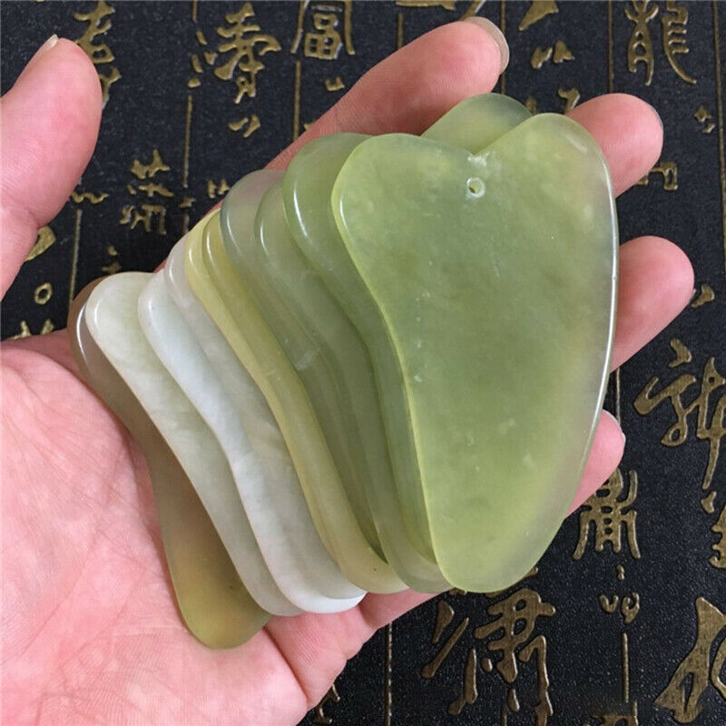 1PC Guasha Jade Board Scraper Tool SPA Salon Body Massager Health Care To.l8