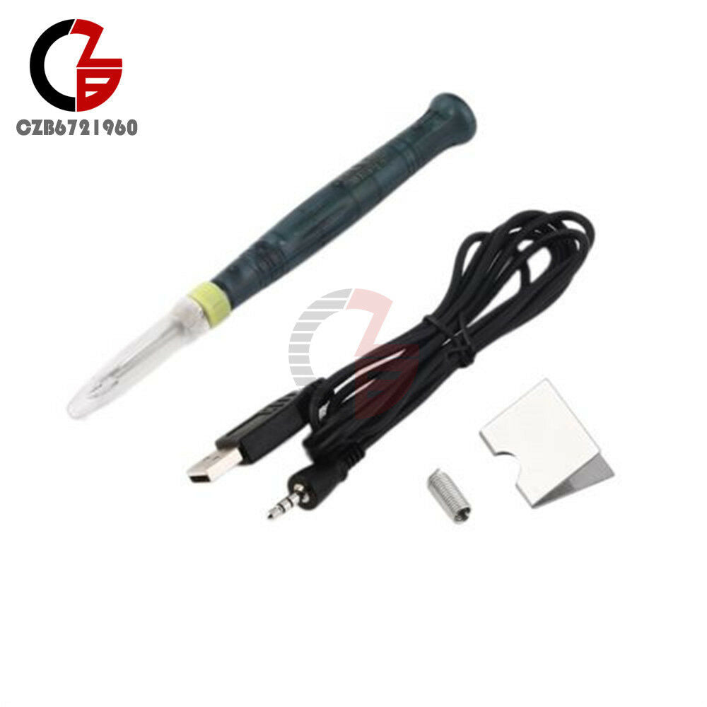 Mini USB 5V 8W Portable Electric Powered Soldering Iron Pen/Tip Touch Switch kit