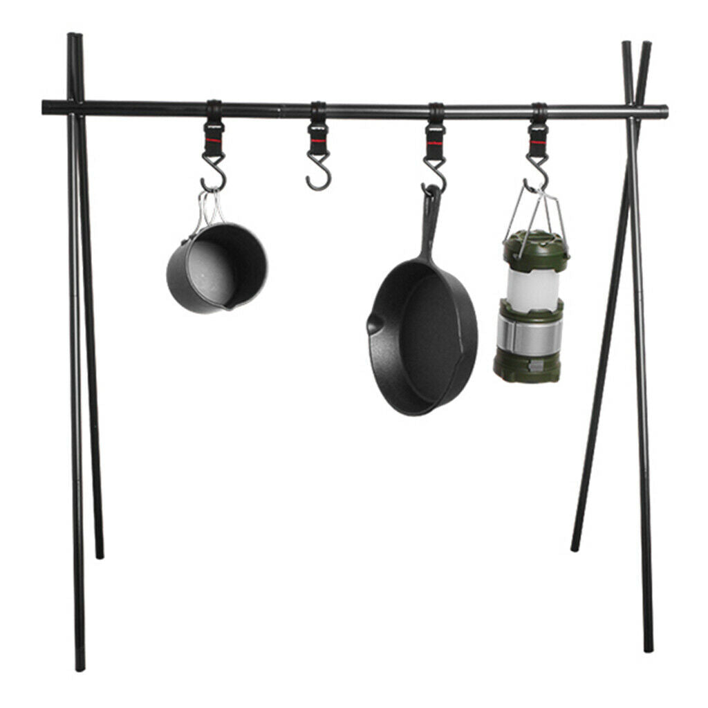 Aluminum Alloy Hanging Rack 8kg Outdoor Camping Triangular Clothes Cookware Rack