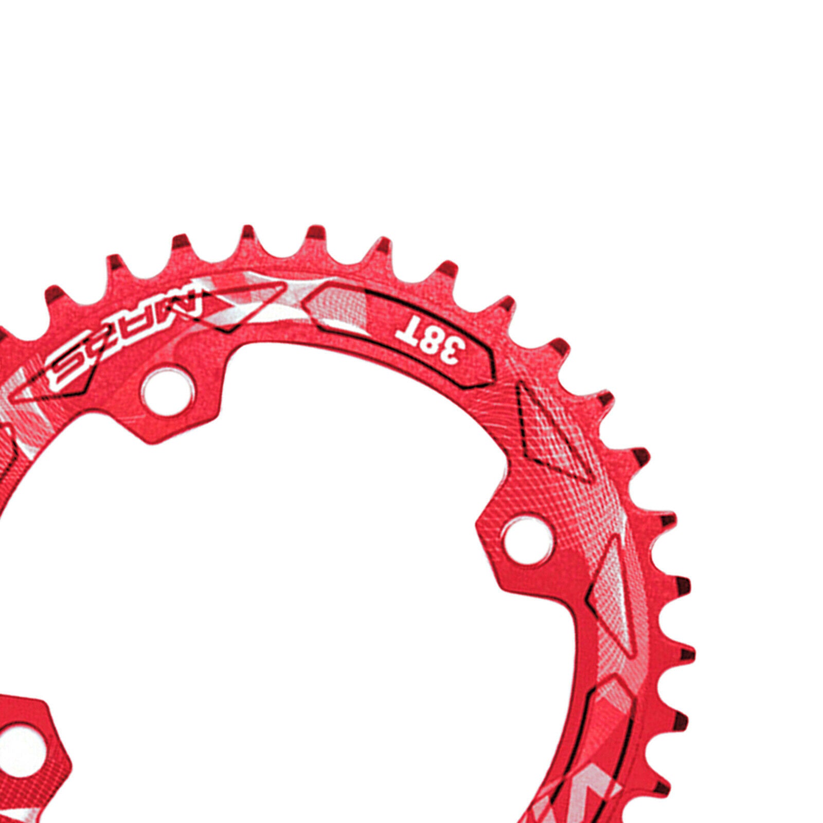 Bike Chainring Bicycle Aluminum Alloy BCD104 Replacement Chainwheel Red 38T