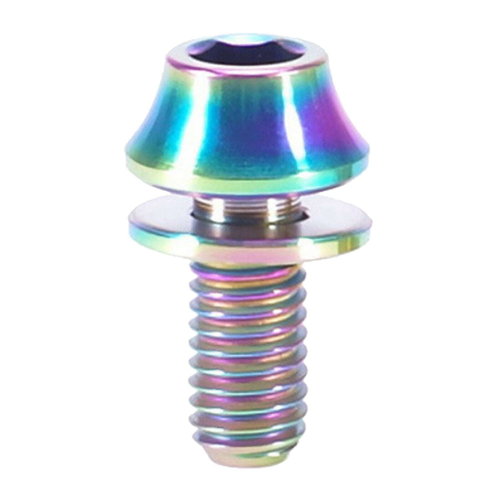 Bike Water Bottle Cage Bolts M5 Alloy Hex Socket Tapping Screws Colorful