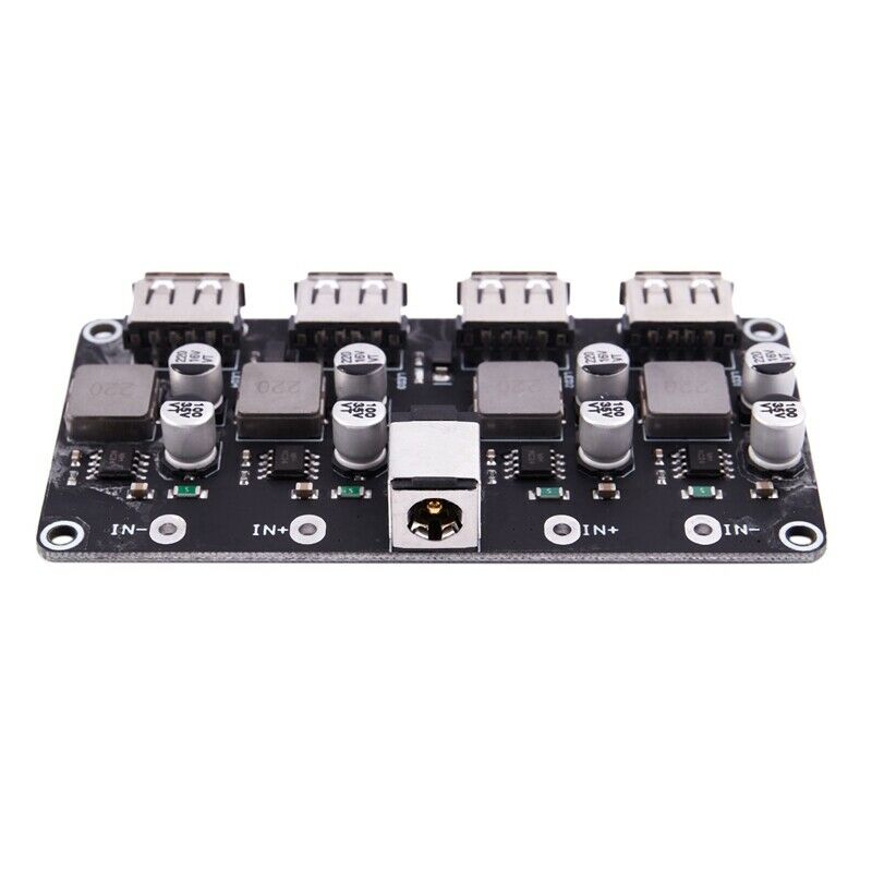 4 Channel Usb Qc3.0 Qc2.0 Dc-Dc Buck Converter Charging  Module 6-32V 9V 12V 2D2