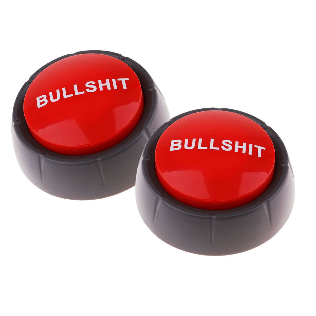 Talking Bullshit Kids Push Button Sound Box - 2 Pack