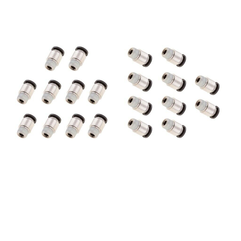 20x Pneumatic Tube Quick Coupling, Secured Connection DPOC-4-M6C