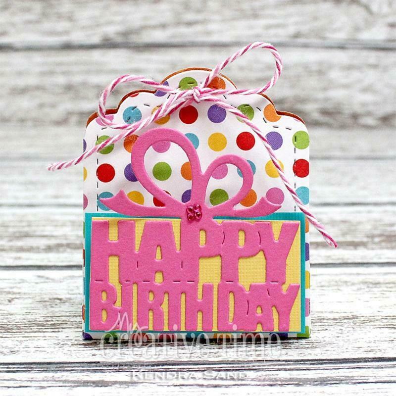 Happy Birthday Letters Cutting Die DIY Photo Album Cards Making Decorative Die