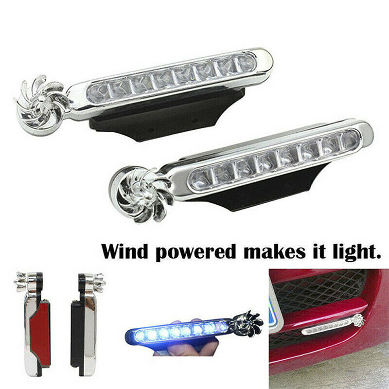 2x Wind Power 8 LED Car Daytime Running Light Fog Light Car DRL Driving L.l8