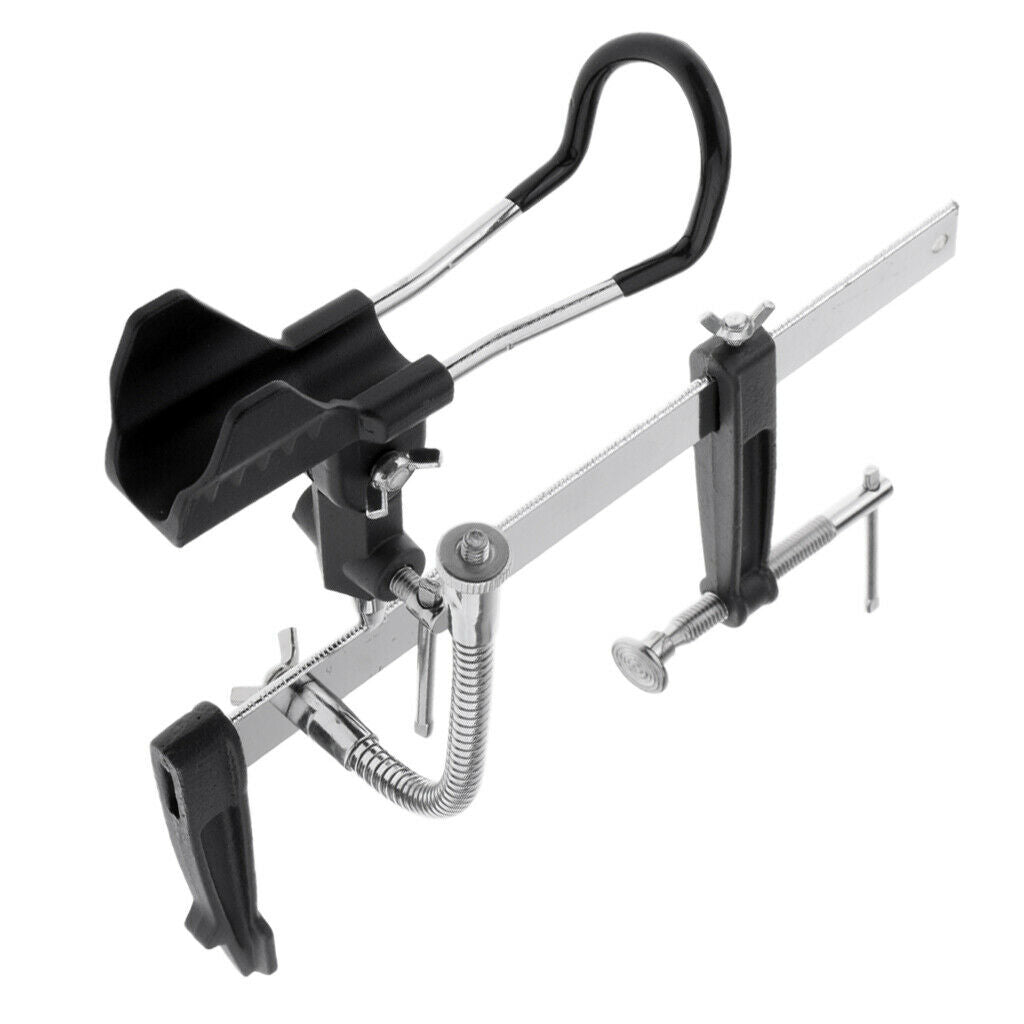 Fishing Rods Holder Support Pole Bracket Ground Support Stand w/ Light Stand