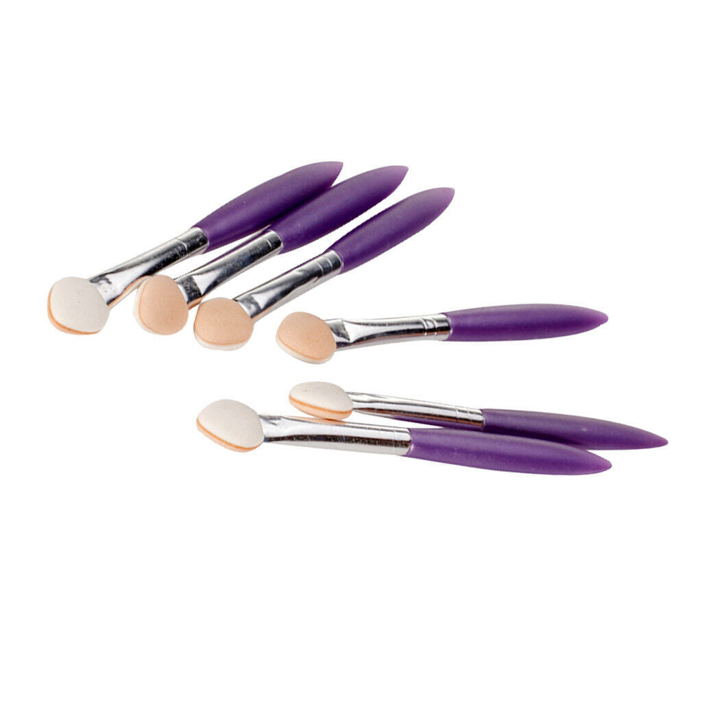 6 Pieces Disposable Portable Makeup Eyeshadow Eye Shade Sponge Brush Tools