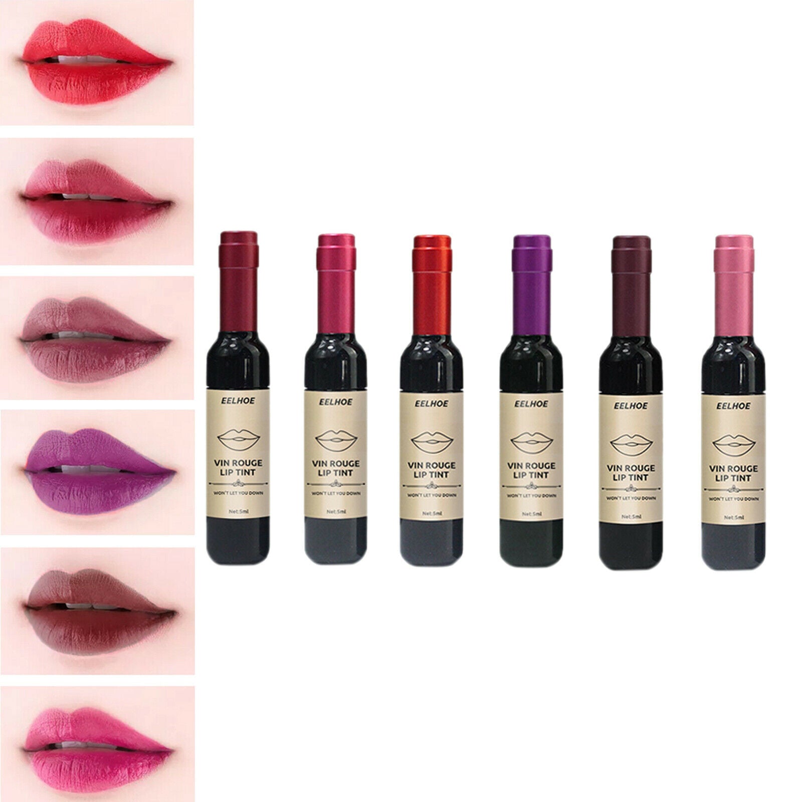 Wine Red Wine Liquid Lipstick Liquid Lipstick Lady For Women Six Colors