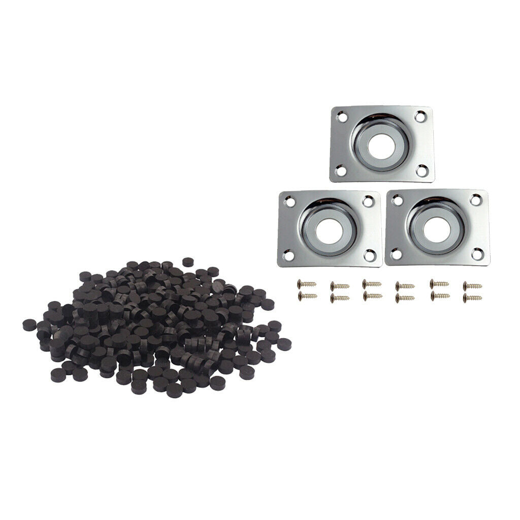 1 Set Guitar Output Jack Plate+Fingerboard Dots Inlay for Luthier Supplies