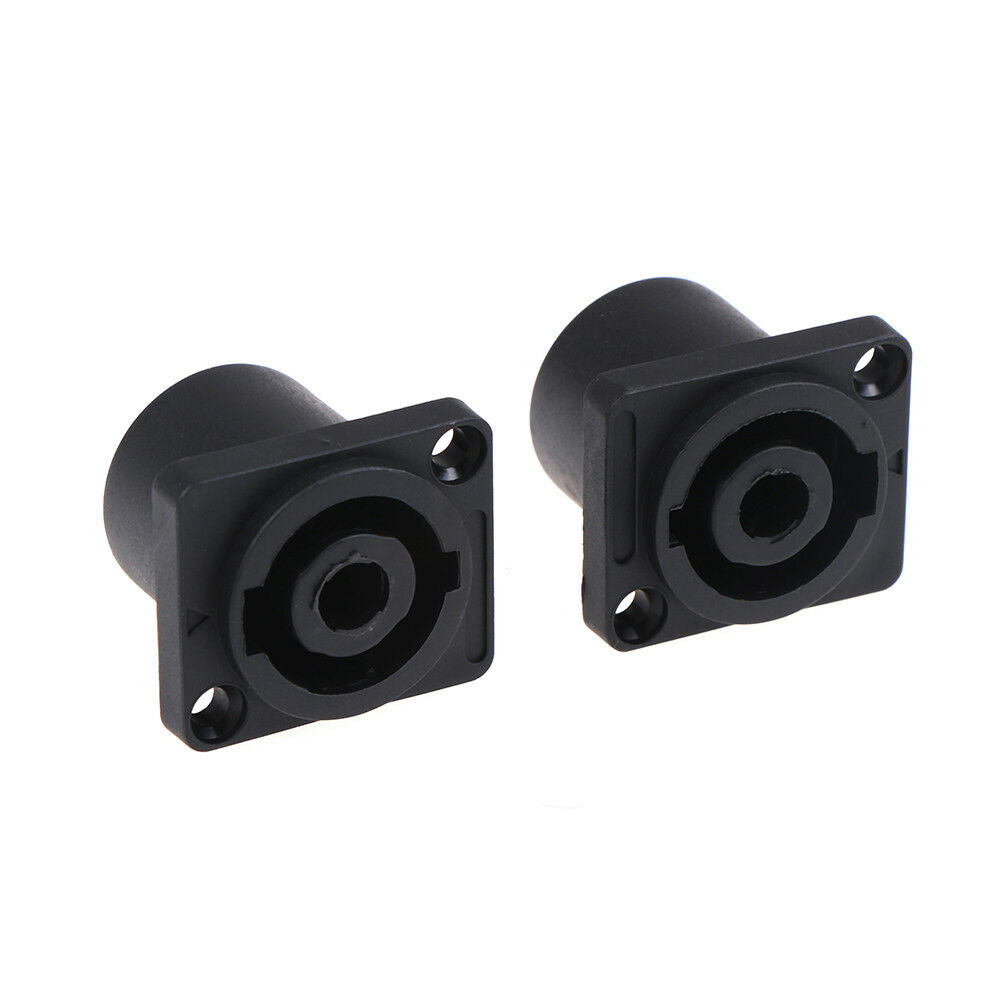 2x~Speakon female jackaudio speaker cable 4Pole panel chassis socket conne.l8