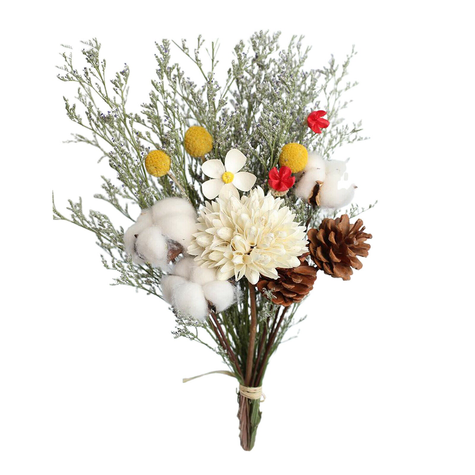 2Pcs Beautiful Natural Dried Bouquet Natural Eucalyptus Party Arrangements
