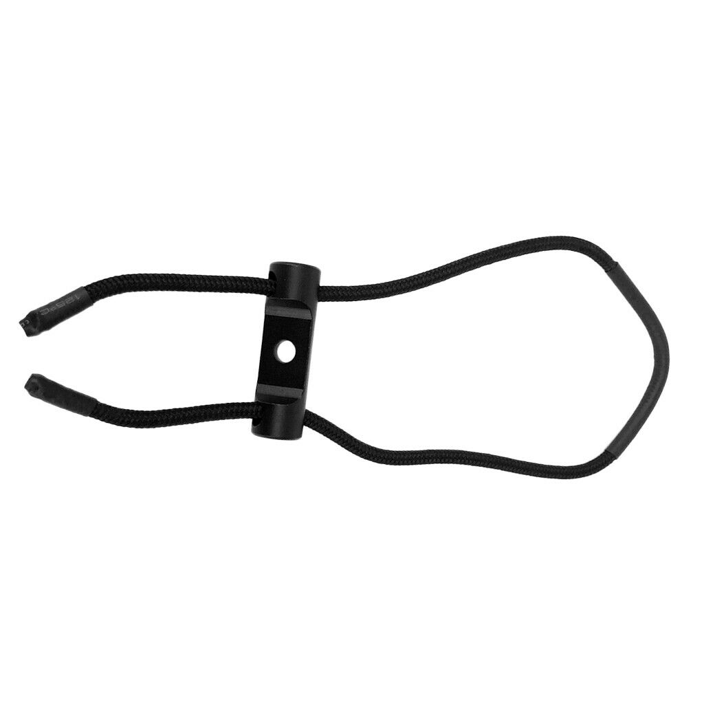 Archery Shooting Compound Bow Wrist Sling Strap Belt Cord String Rope Black