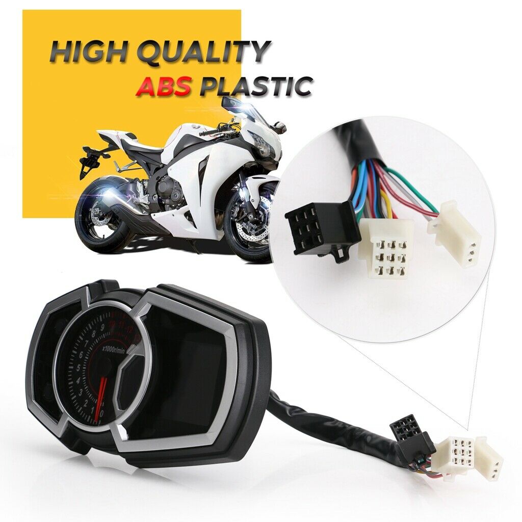 Universal Motorcycle Odometer Speed Fuel Gauge Motorcycle Instrument Speedometer