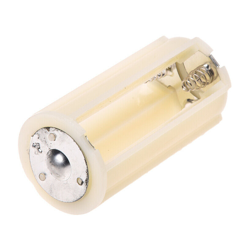 Off White Cylinder Battery Holder Adapter for 3x1.5V AA Batteries F9L7L7