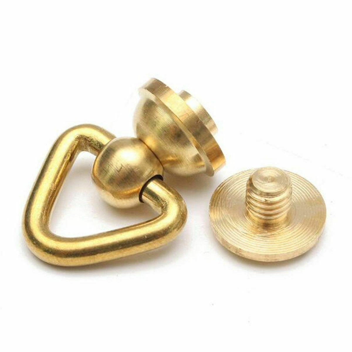 Solid BRASS CONNECTOR JOINT Medium Wallet Chain Rope Key Safety Hardware Leather