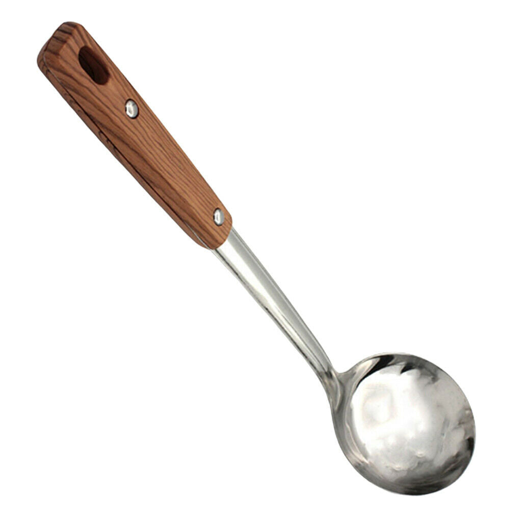 Outdoors Camping Stainless Steel Grilling Picnic BBQ Cooking Utensil Spoon