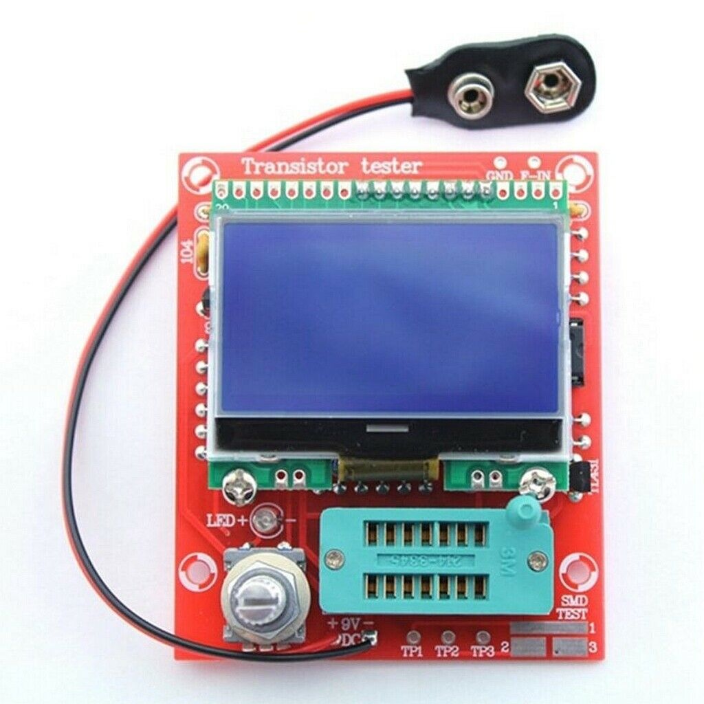 M8 Transistor Tester ESR Meter LCR Meter PNP NPN Diode Triode Capacitance DIY