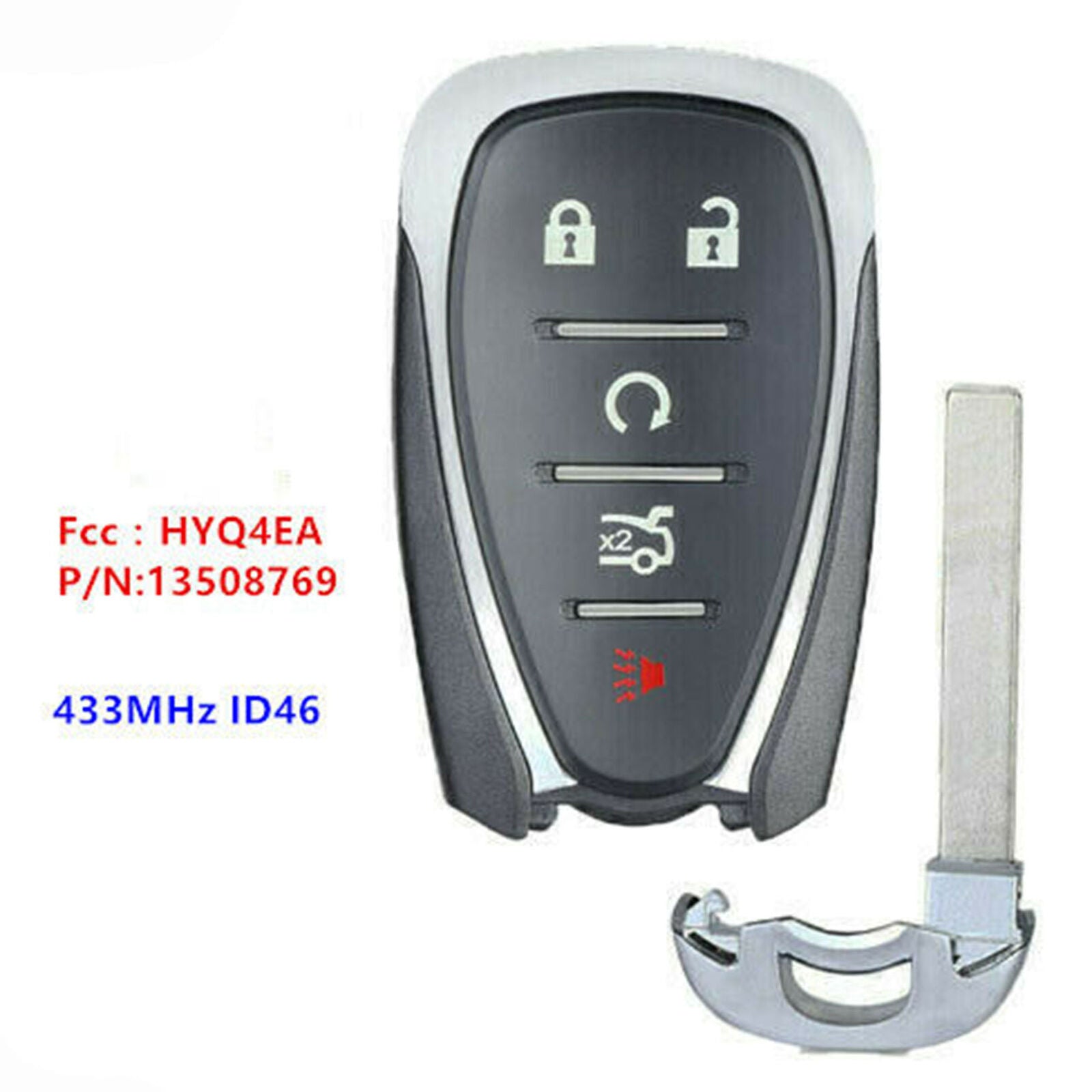 For Chevrolet Cruze Malibu Camaro Smart Remote Key 433MHz ID46 HYQ4EA 13508769