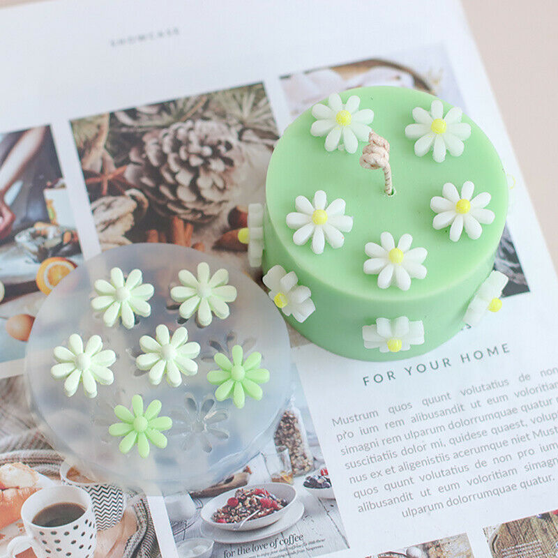 Sunflower silicone soap mold mini flower aromatherapy candle mold diy eco.l8