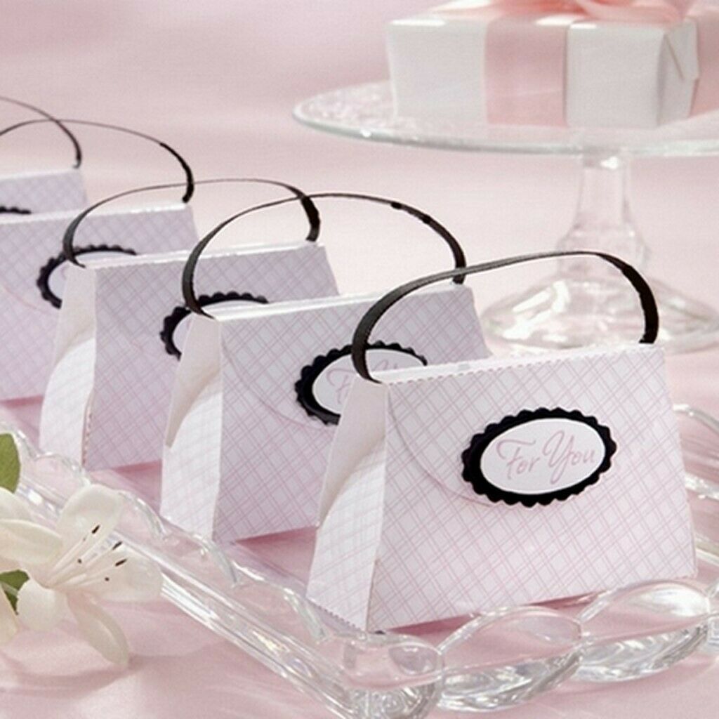 12PCS Elegant Paper Boxes Girl Shower Wedding Favor Candy Gift Party Supply