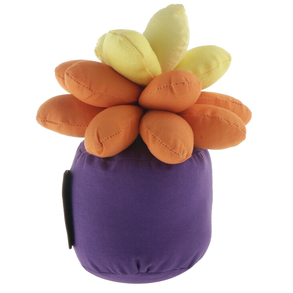 Artificial Succulent Plants Bamboo Charcoal Bags Car Decor Ornaments Orange