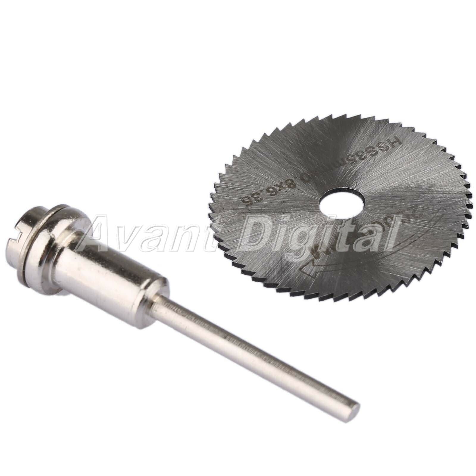 35mm Mini HSS Power Tool Metal Wood Sawing Blade Cut Off Wheel Disc Disk Mandrel
