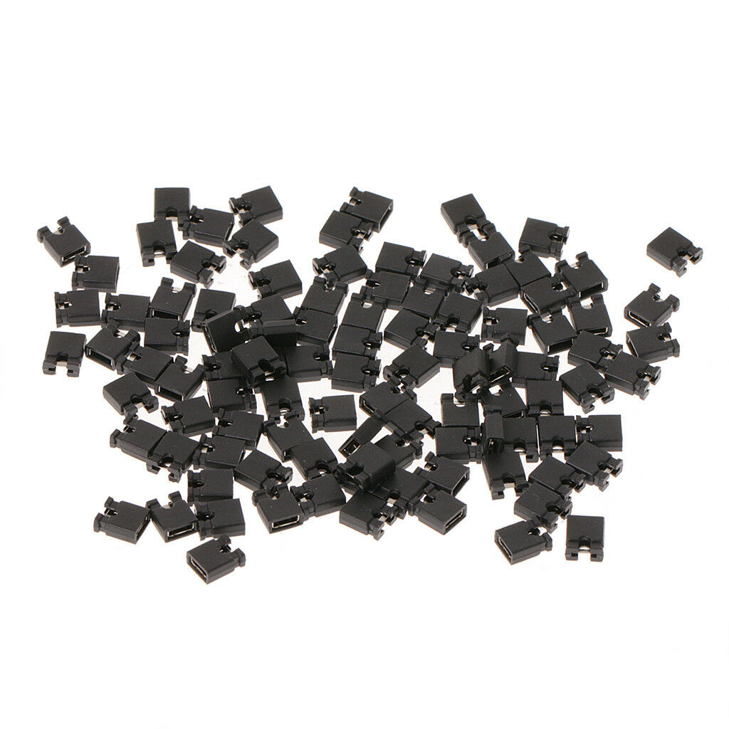 2.54mm Standard Jumper Blocks Caps For Hard Drive CD DVD Motherboards 100 Pcs