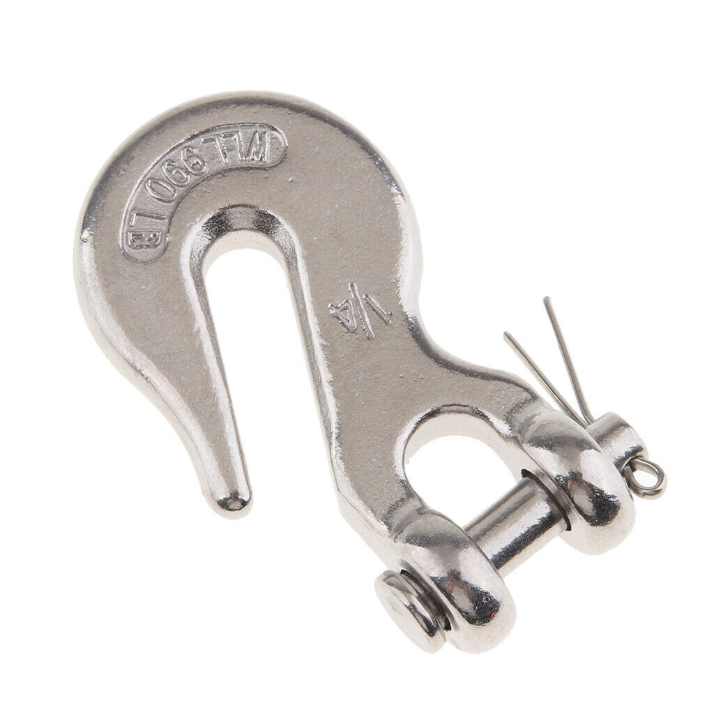 316 Stainless Steel Hardware 1/4 Inch Clevis Grab Slip Hook Lifting Chain