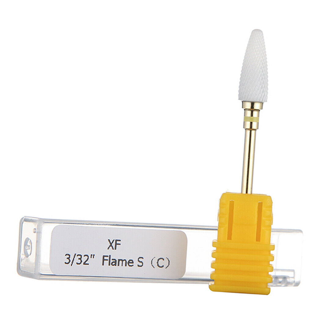 Ceramic Polishing Head Nail Grinding Drill Bit for Electric Nail Machine XF