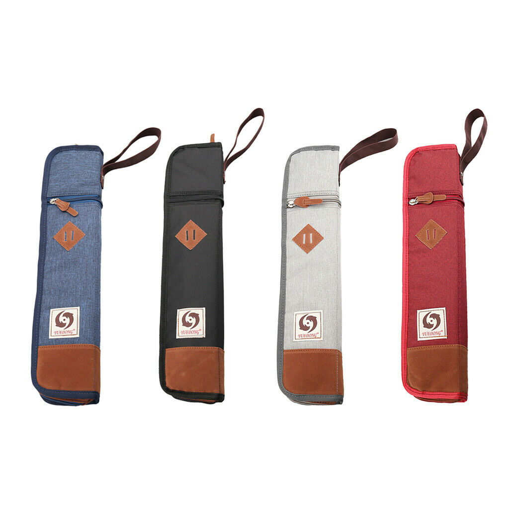 Drum Stick Holder Drumsticks Bag Case Waterproof Oxford Cloth Blue