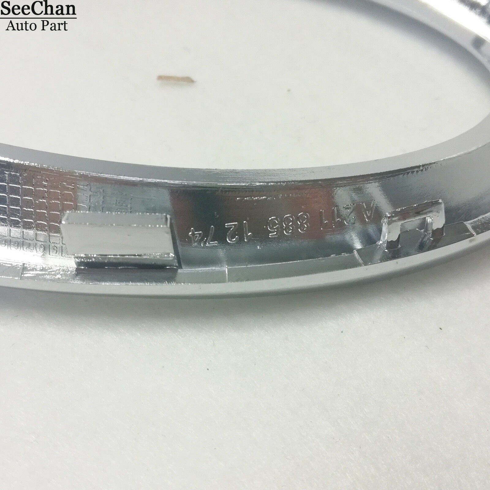 Pair of R+L Fog Light Grills Trim Chrome Fits Mercedes Benz 07-09 E CLASS W211