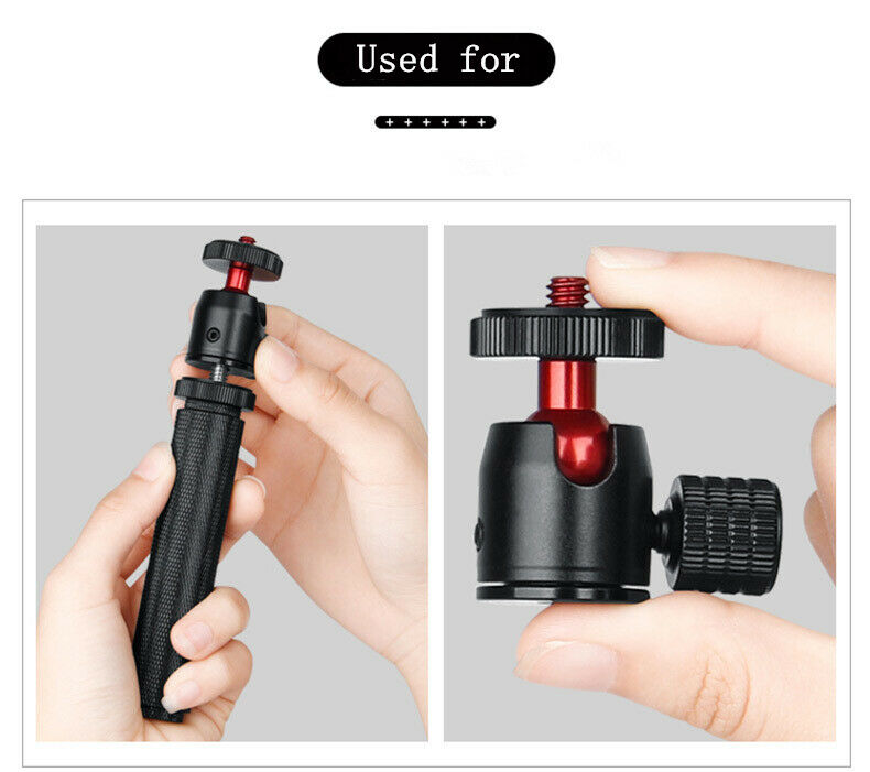 1/4" Screw Aluminum Alloy Antirust Mini Ball Head Tripod Head for DSLR Camera