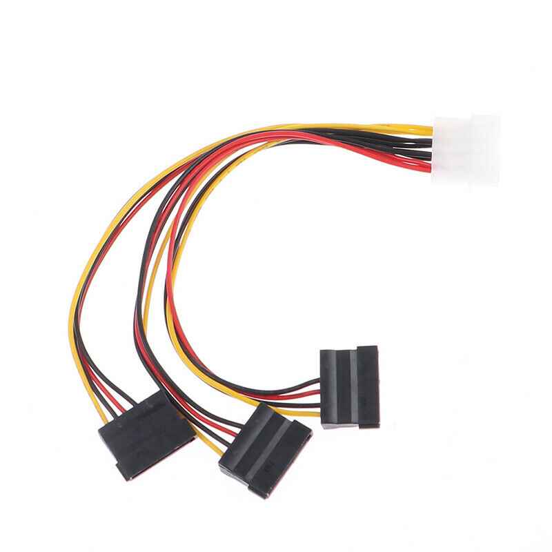 4pin IDE to 3 Serial ATA SATA Power Splitter Extension Cable Connectors C.l8