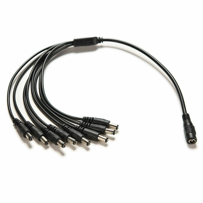 45cm DC12V Power Supply Adapter with 8 Port Splitter Cable CCTV Security .l8