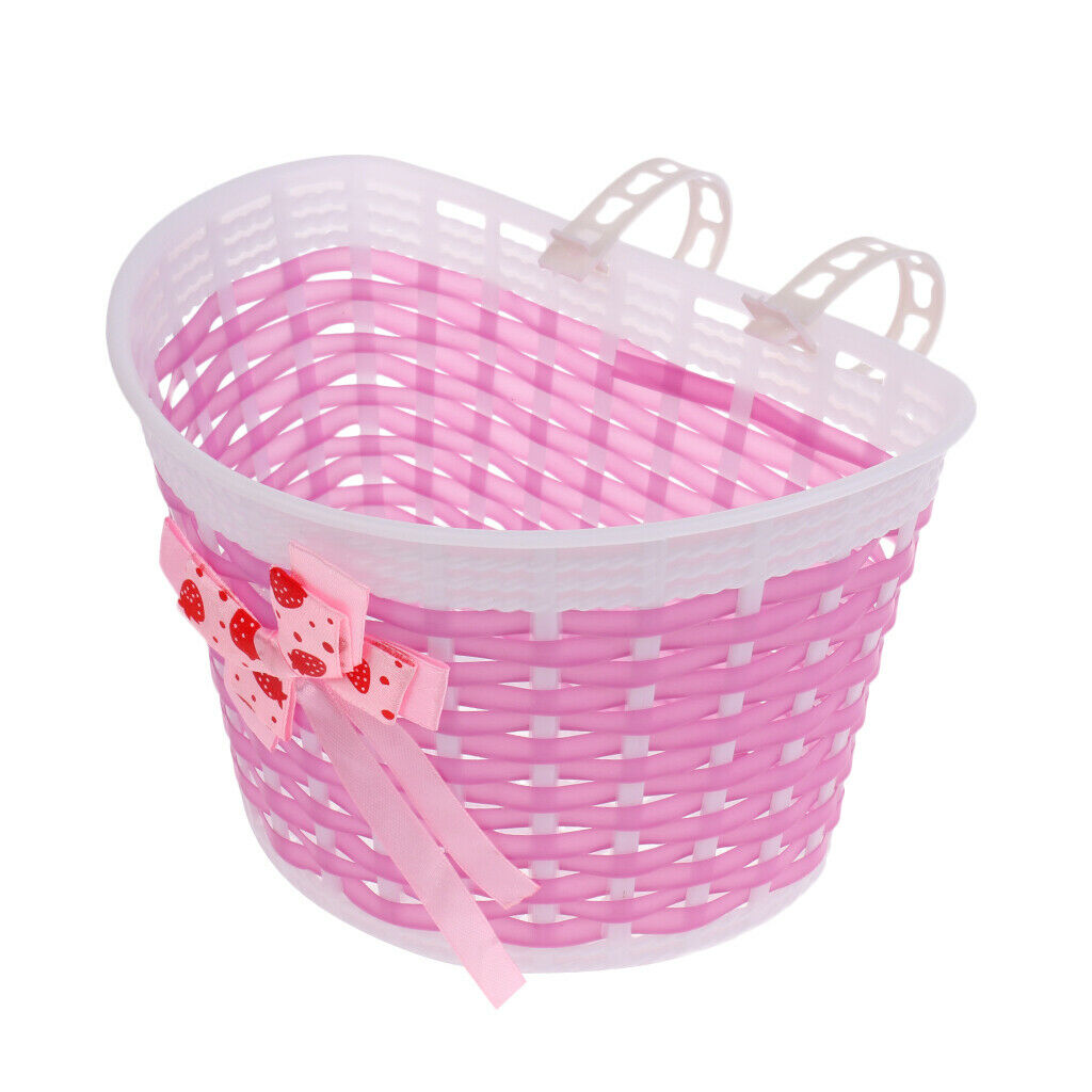 Kids Front Basket* Pink Shopping Holder* Handlebar Tassels* Streamers* Decor