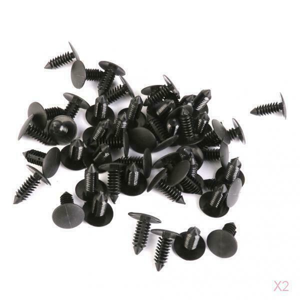 100X Nylon Car Interior  Rivets Fasteners Clips For GM Ford AMC