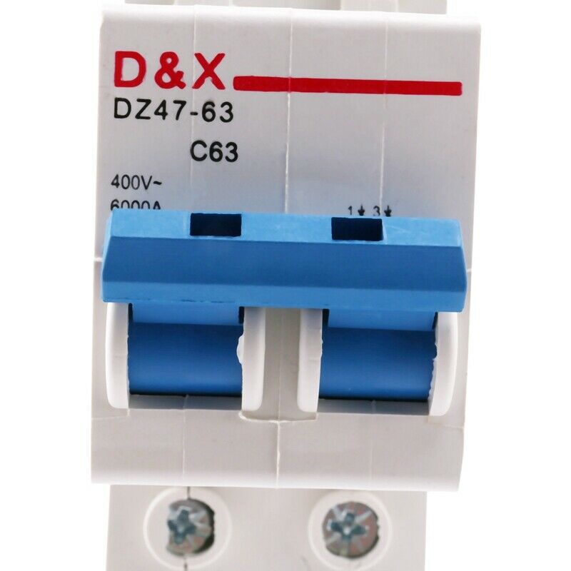 2P 63A DC400V MCB Solar Energy Photovoltaic (pv) Solar DC Circuit Breaker H2I6I6