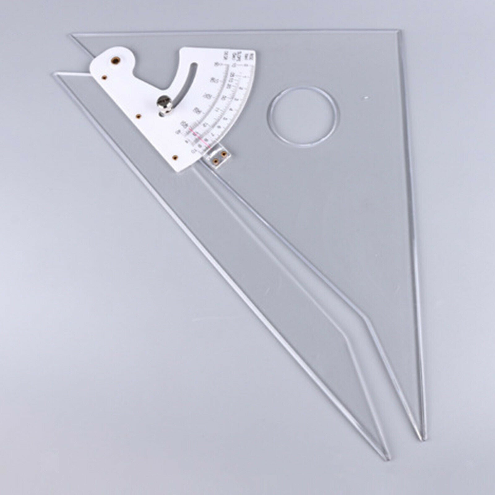 Acrylic Drafting Triangle Ruler Adjustable Graphic 12'' Scale Engineer
